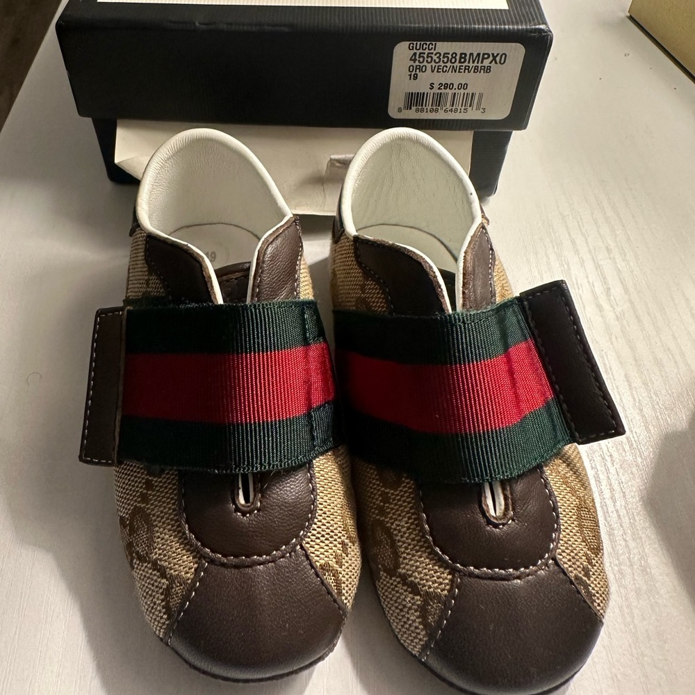Gucci Brown and Green Sneakers Luxury Style
